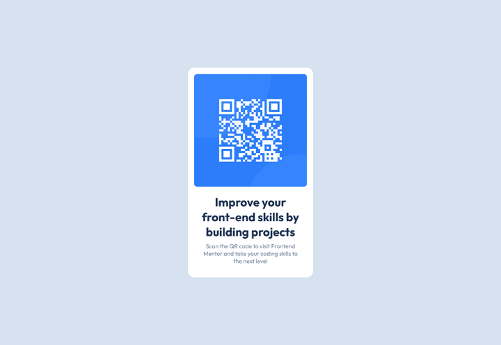 Frontend Mentor - QR code component