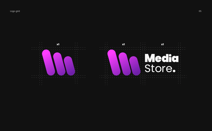 تصميم هوية بصرية | Media Store