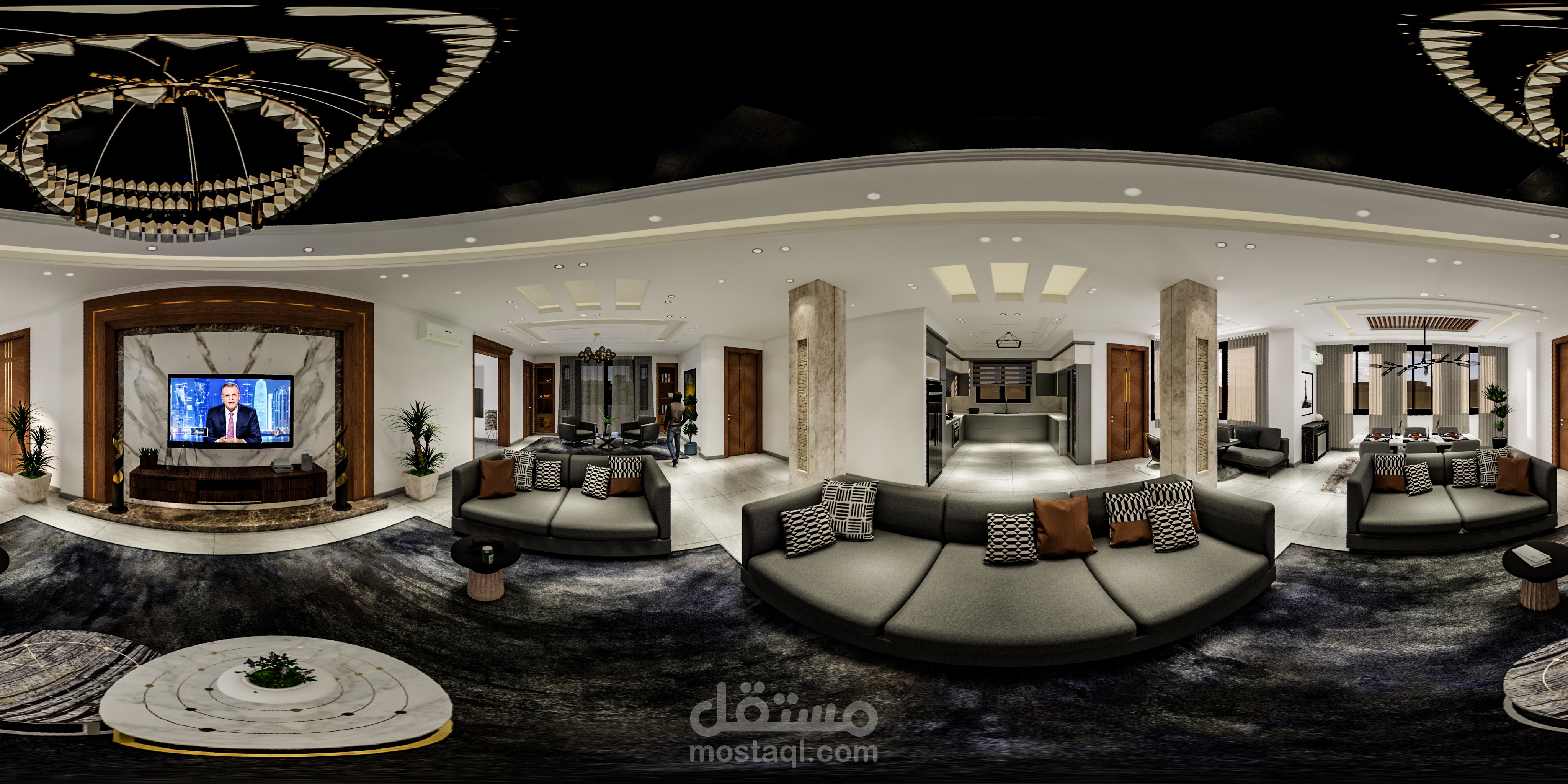 تصميم 360 لشقة