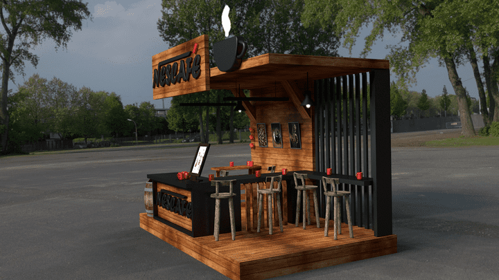 cafe booth