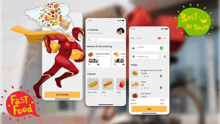 Delivery App   I  تطبيق ديليفري فاست فود