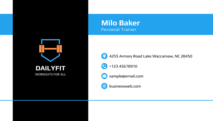 تصميم business card