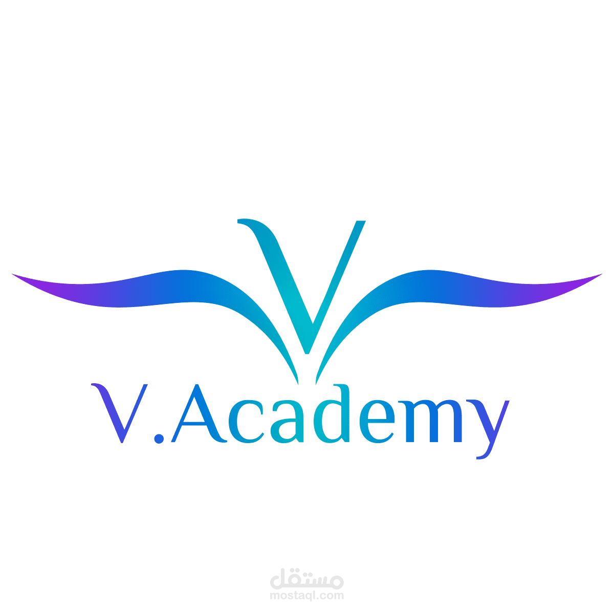 تصميم لوجو v academy