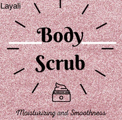 ملصق منتج body scrub