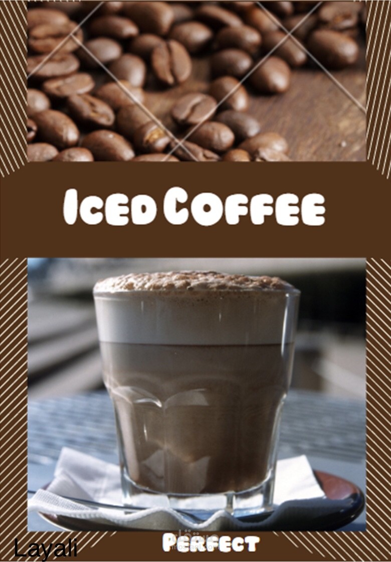 Poster iced coffee