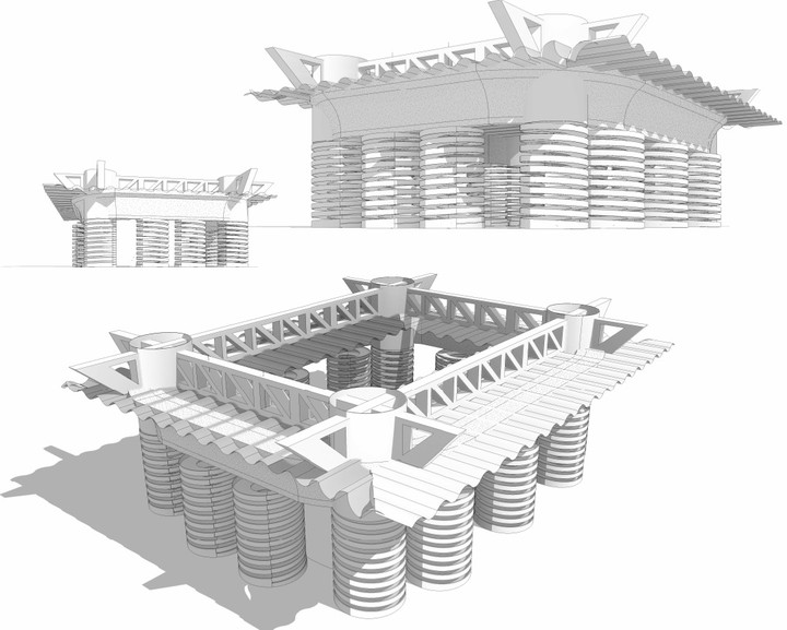 Modelling Sansiro Stadium in Revit - نمذجة ثلاثية الأبعاد لملعب Sansiro في مدنية Milan الإيطالية