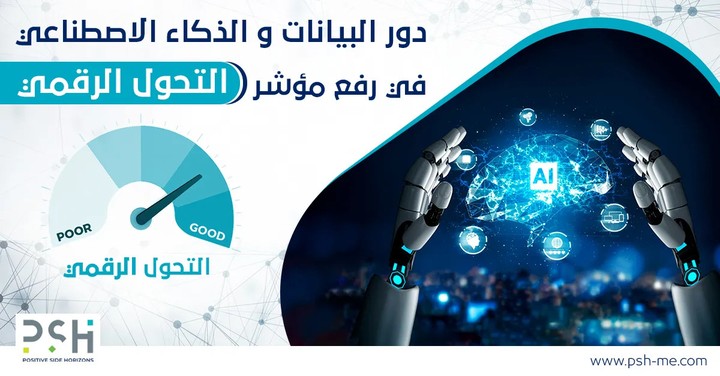 مقال عن دور البيانات والذكاء الاصطناعي في رفع مؤشر التحول الرقمي للمملكة العربية السعودية