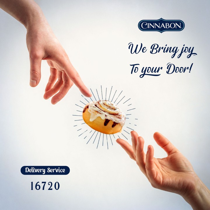 Advertising design for Cinnabon