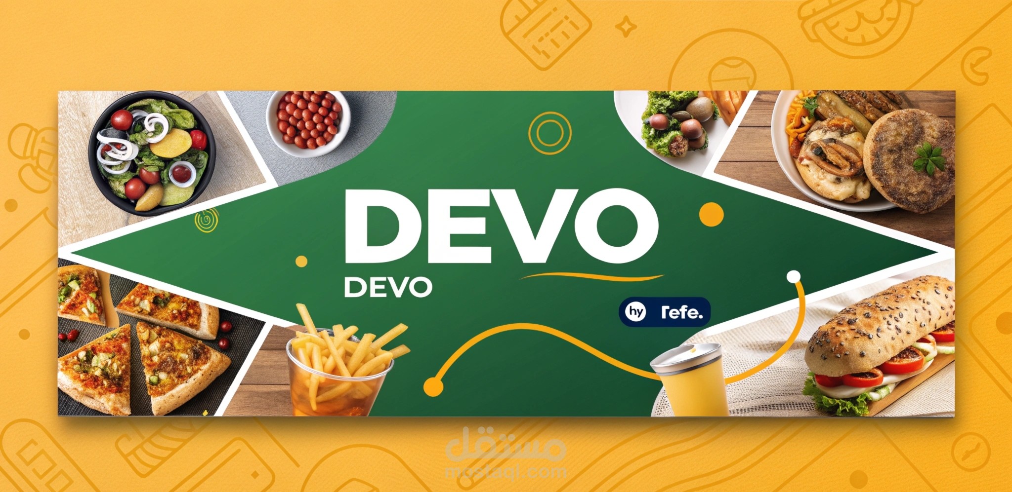 تصميم هوية بصرية - غلاف إعلاني لعلامة DEVO