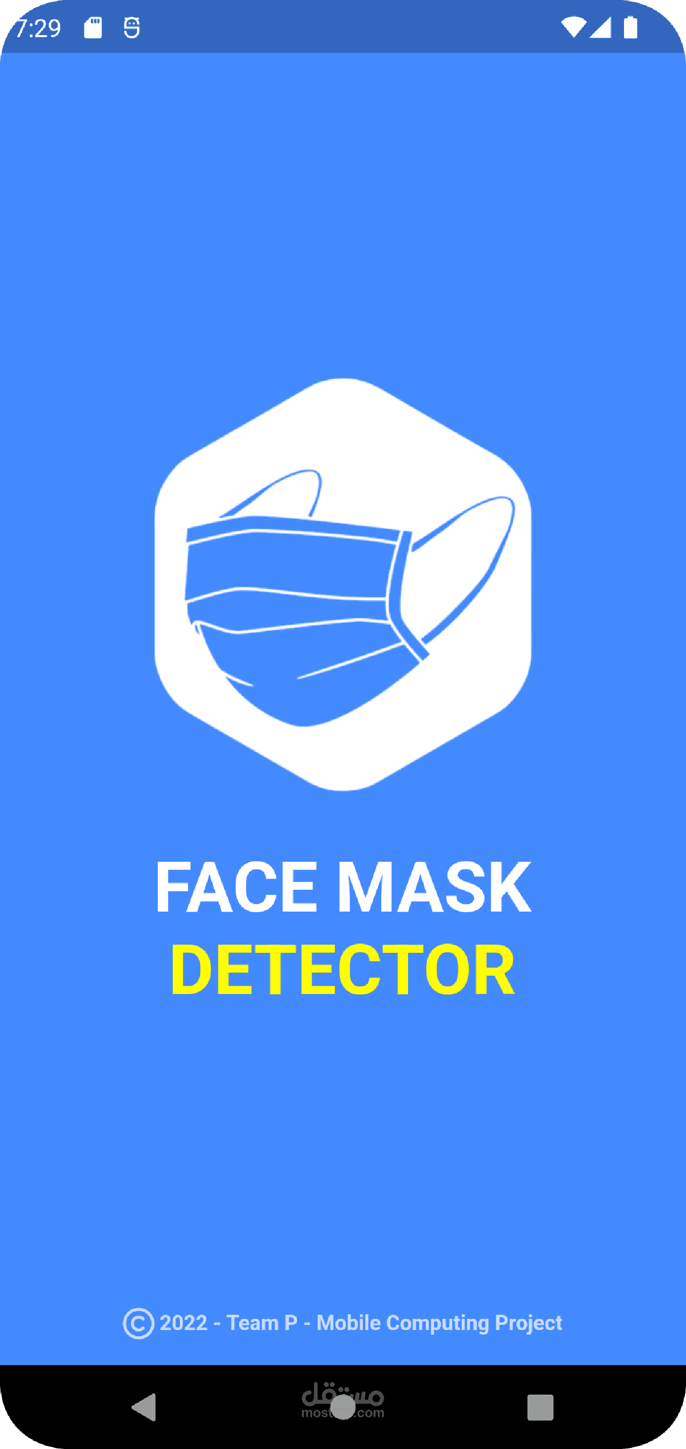 Face Mask Detection mobile application built with Flutter and TensorFlow