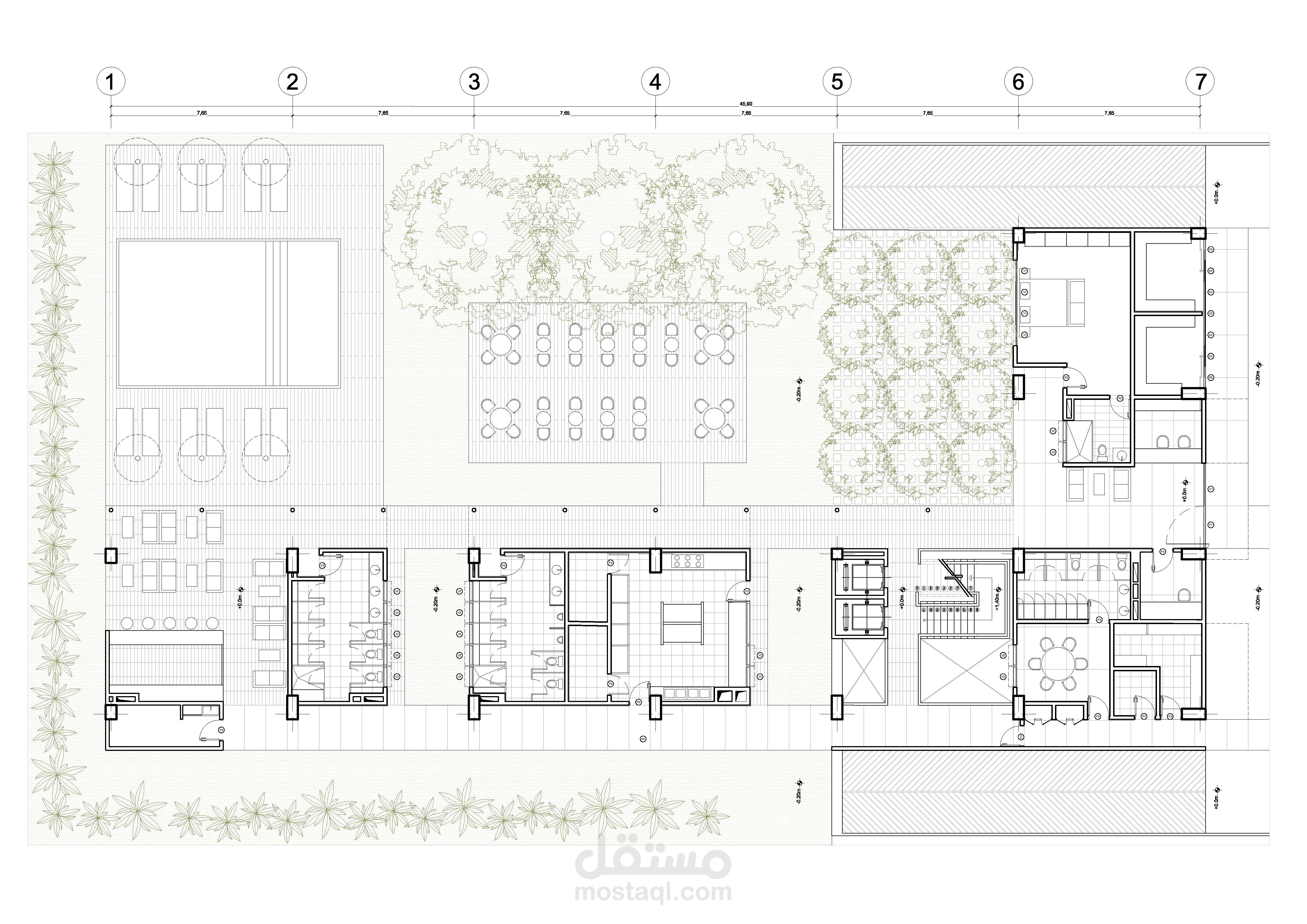 draw and design architectural floor plan, section, elevation