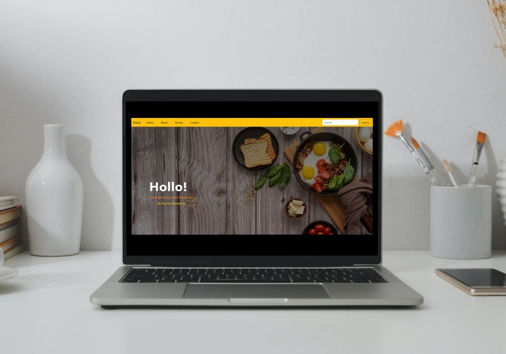تصميم موقع لمطعم يقدم الطعام