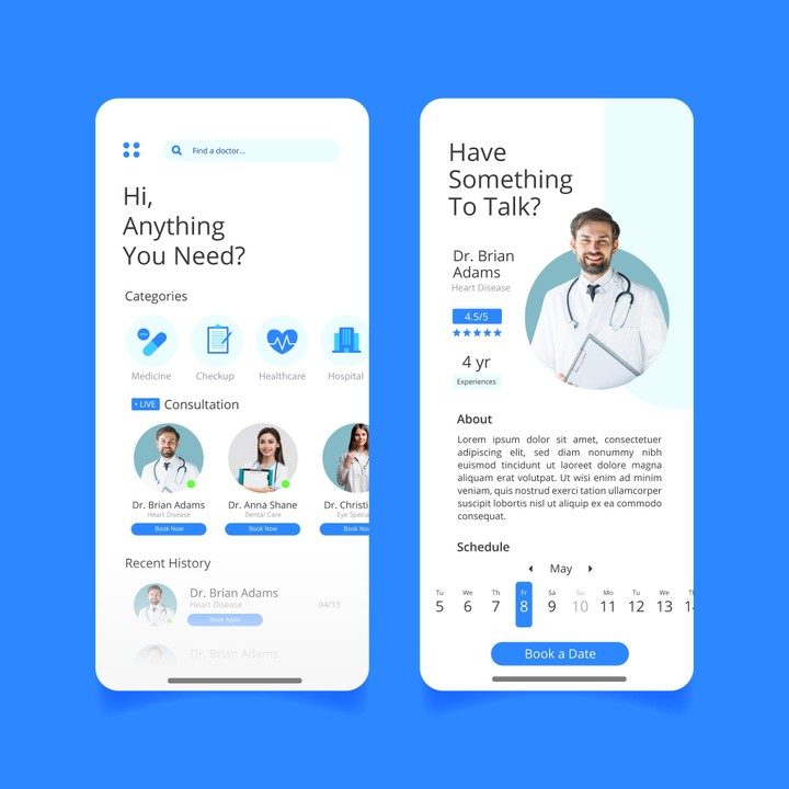 Doctor Finder App - Appointment Booking Mobile Application.