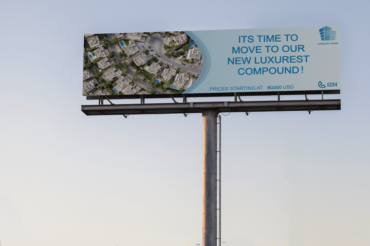 billboard for real estate company