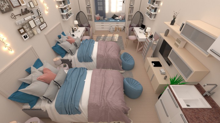 Dorm Room Interior