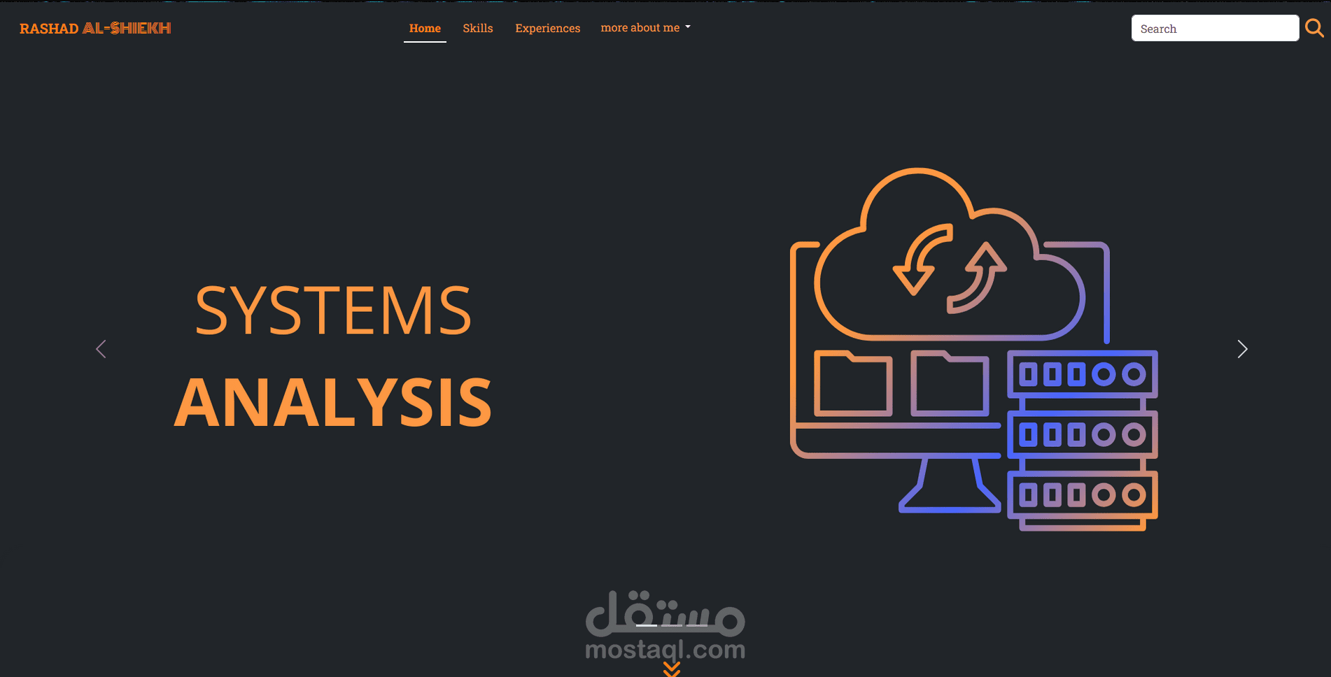 موقع شخصي Portfolio