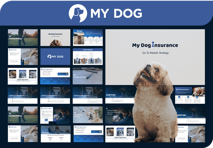Dogs company health Insurance PowerPoint Design