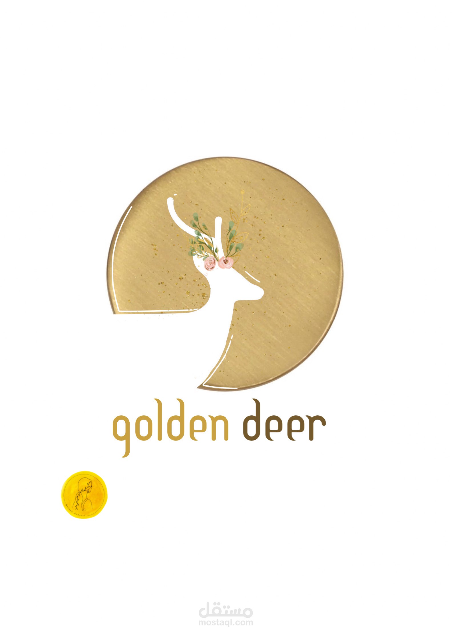 تصميم لوقو متجر golden deer