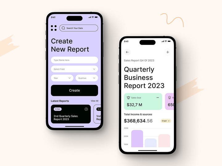 Sales Report Mobile App