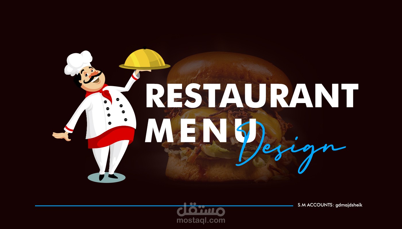 Restaurant Menu desgin تصميم منيو لمطعم