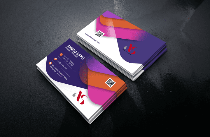 تصميم بطاقة شخصية بزنس كارد (business card)