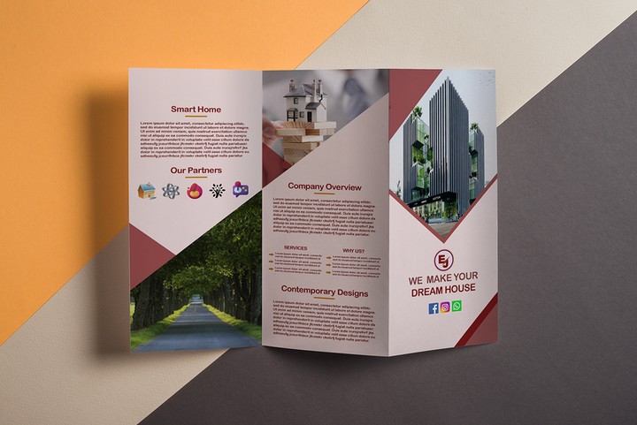 تصميم Trifold Brochure