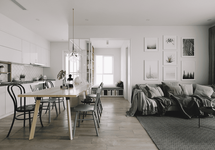 (Apartment scandinavian design (UNREAL ENGINE Animation