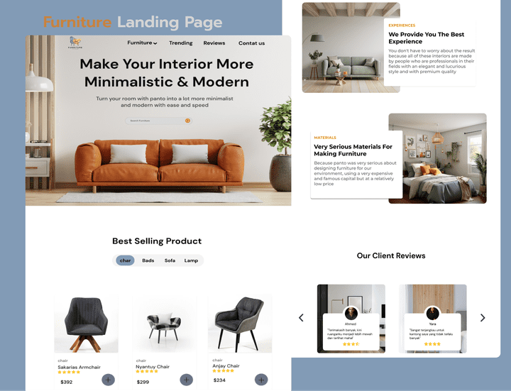 Furniture Landing Page