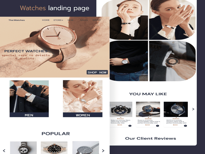 Watches Landing Page