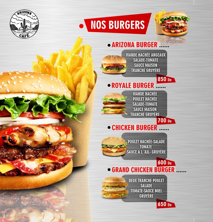 menu burger