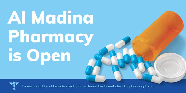 Al Madina pharmacy post & banner