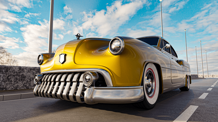 The Buick Sedanette 1950 outdoors