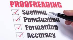 Proofreading and spelling of an article