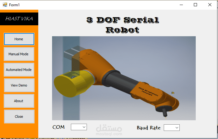 windows forum for 3DOF Robot Project