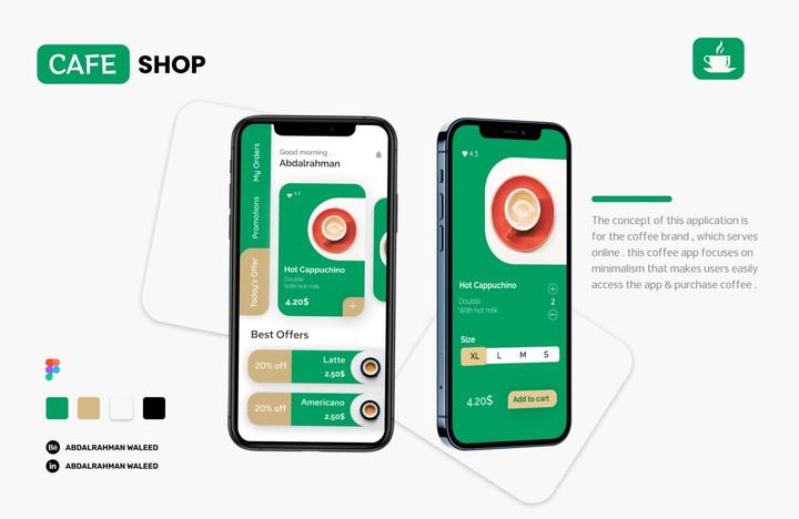 Cafe App Ui Ux design