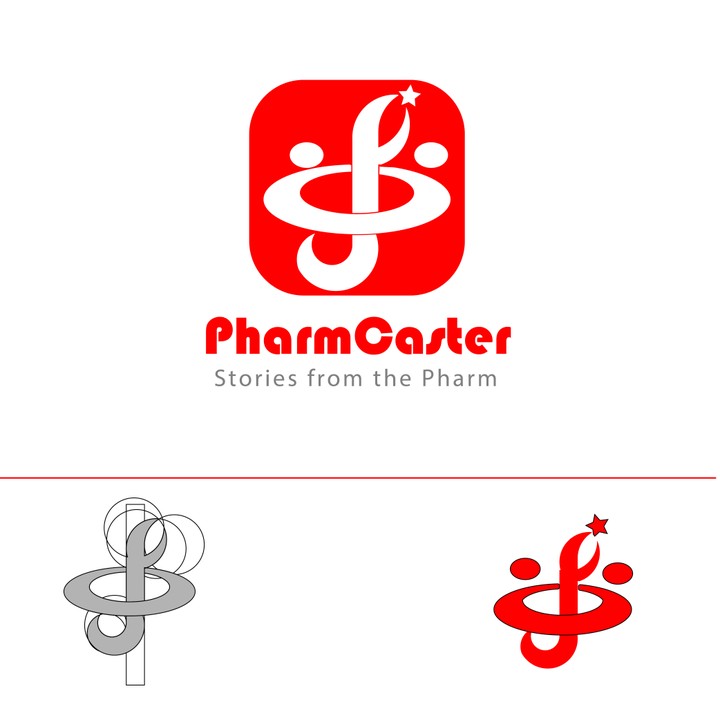 pharmcaster logo design