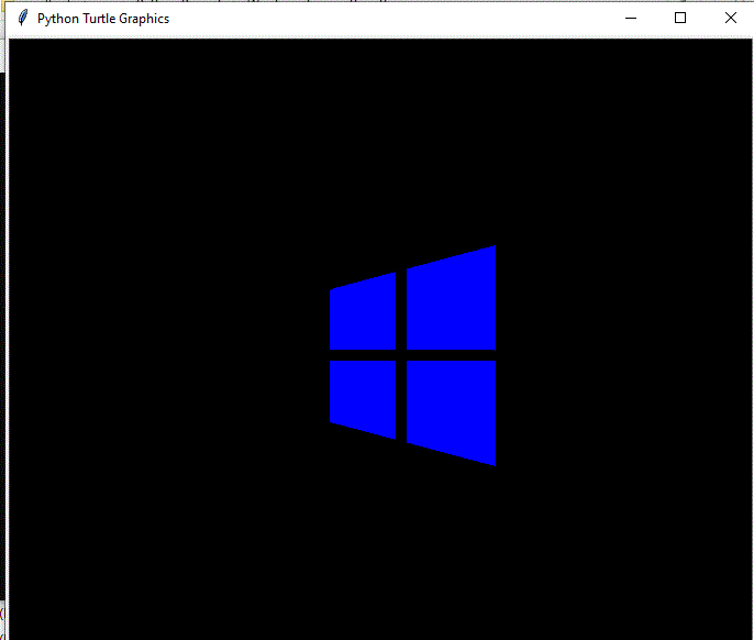 Windows-logo in python