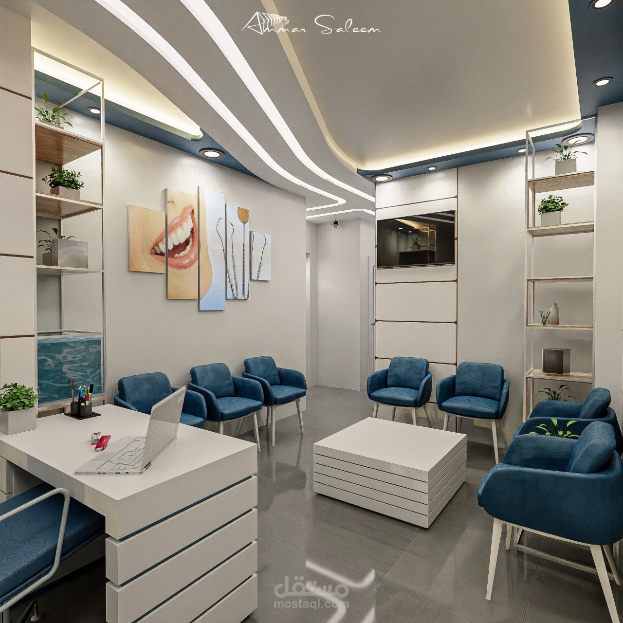 ( تصميم عيادة أسنان ) ║ Dental Clinic Design