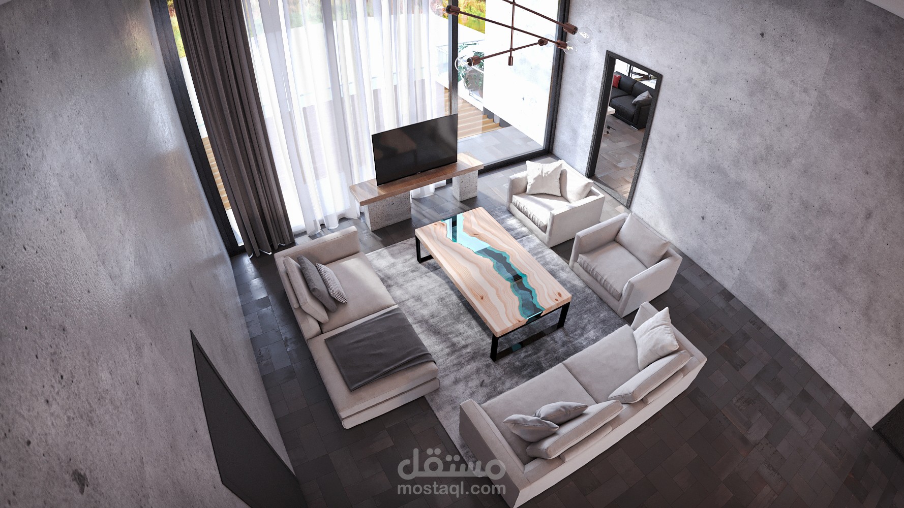 (ركن معيشة بنمط معاصر ) ║ Contemporary Design