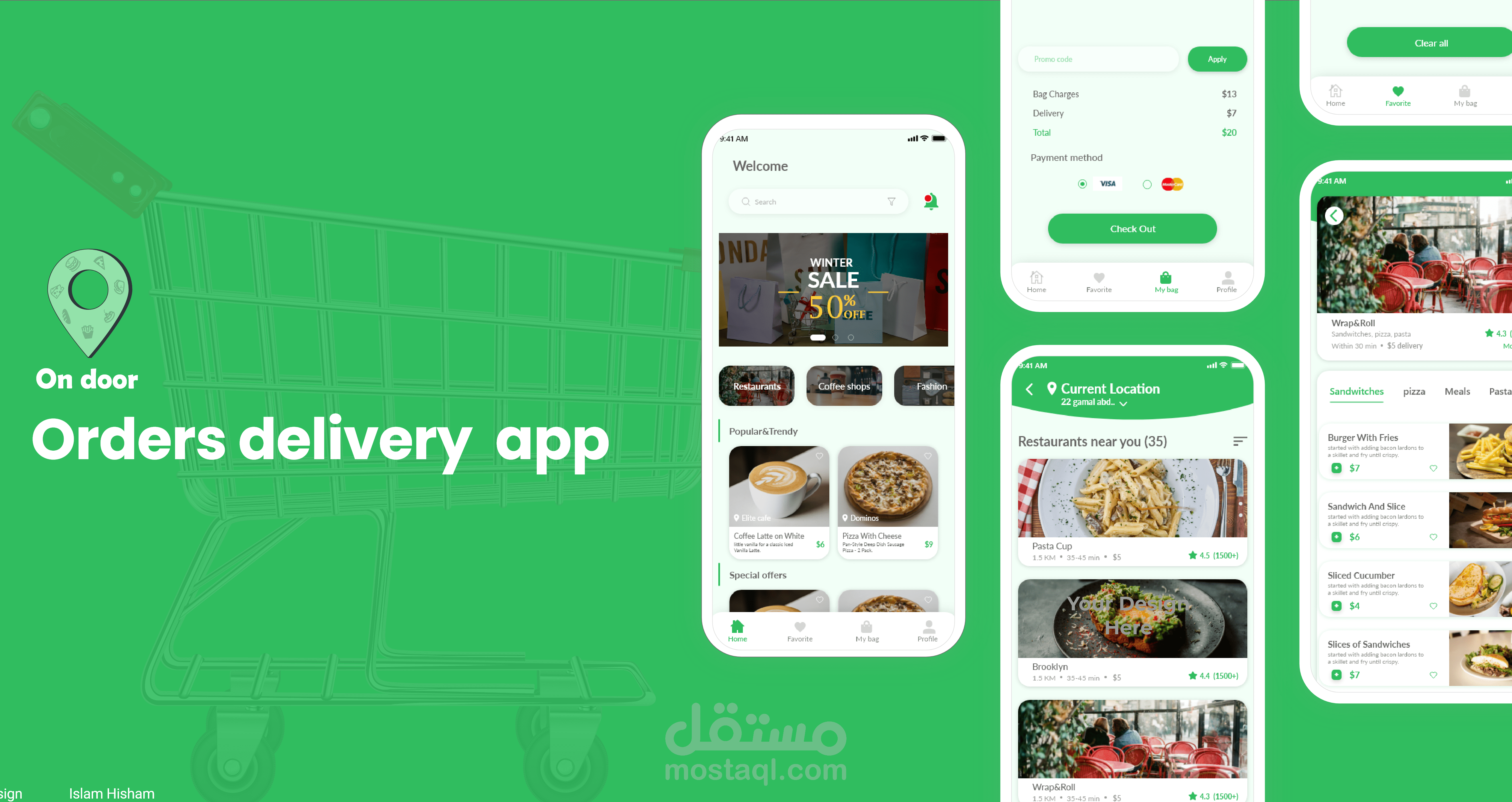 Orders delivery app