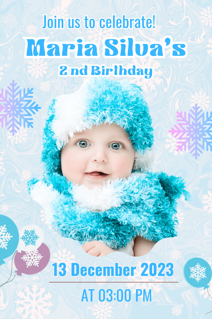 Birthday invitation card