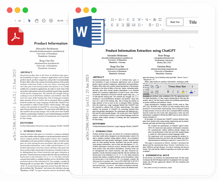 تحويل من PDF الي Word