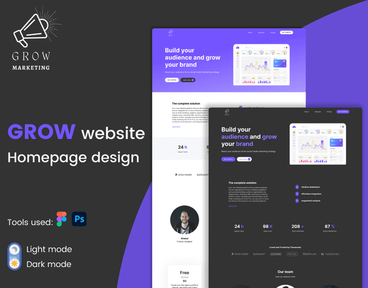 تصميم موقع الكتروني لوكالة تسويق || website design for marketing agency