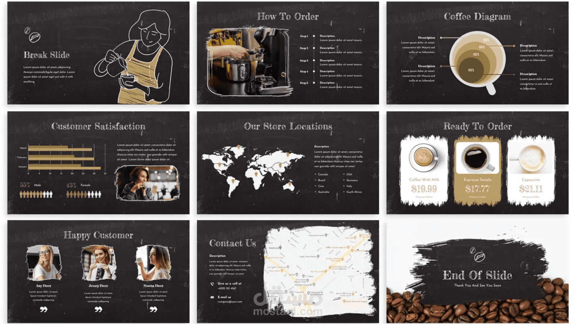 post coffee flyer