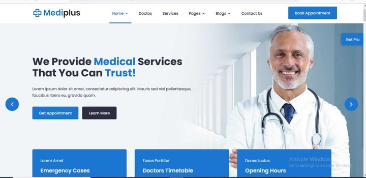 Medical Services website /php laravel framework