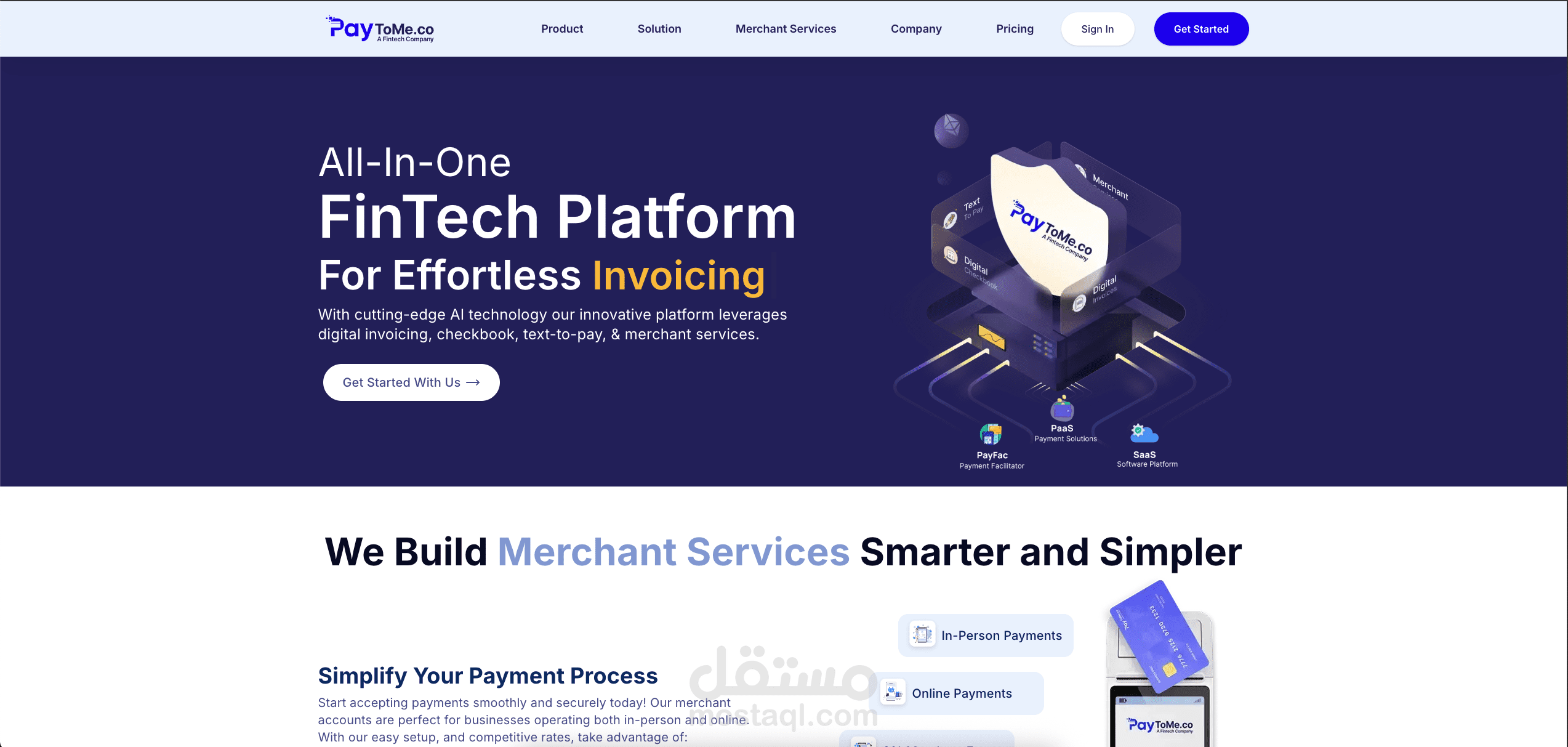 Paytome Website