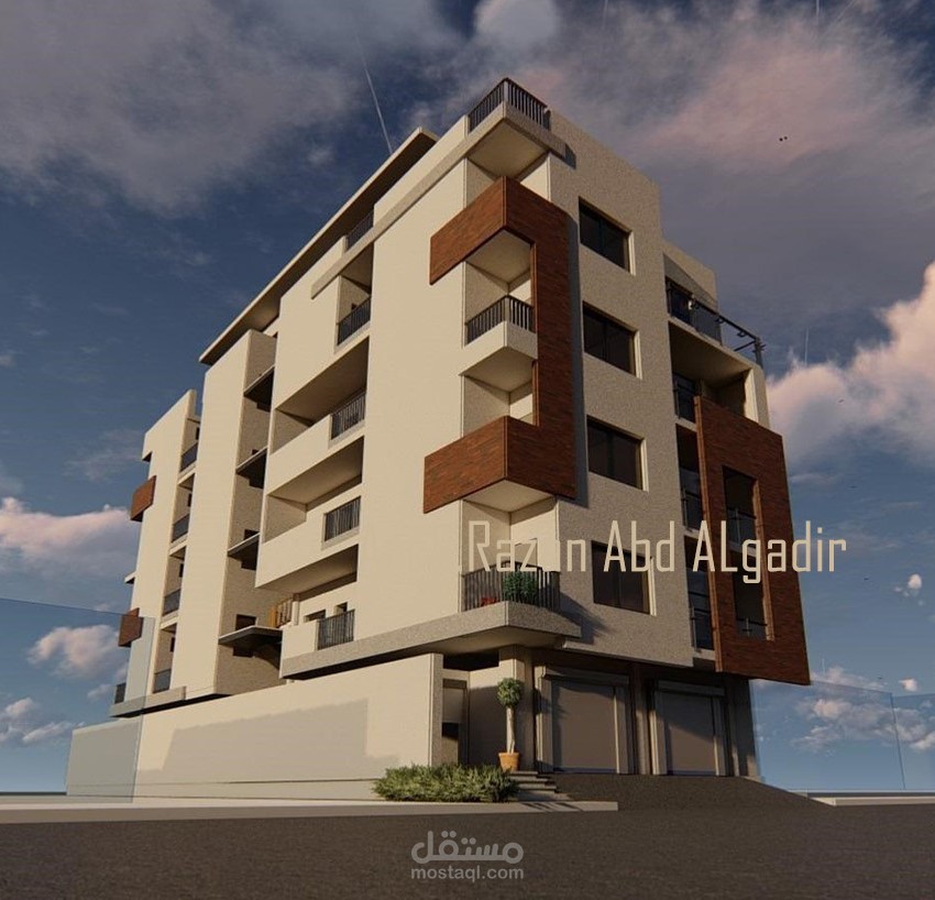 تصميم مبنى سكني - 3D Residential building