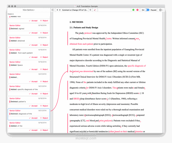 Editing in English