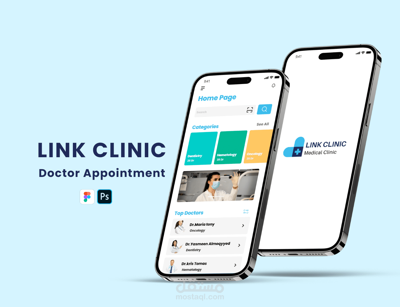 (LINK CLINIC (UX/UI Doctor Appointment APP