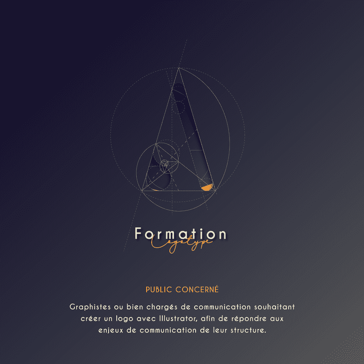 logotype - Fibonacci design - Numero d'or - triangle d'or